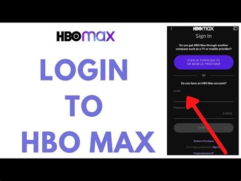 hbo max login.
